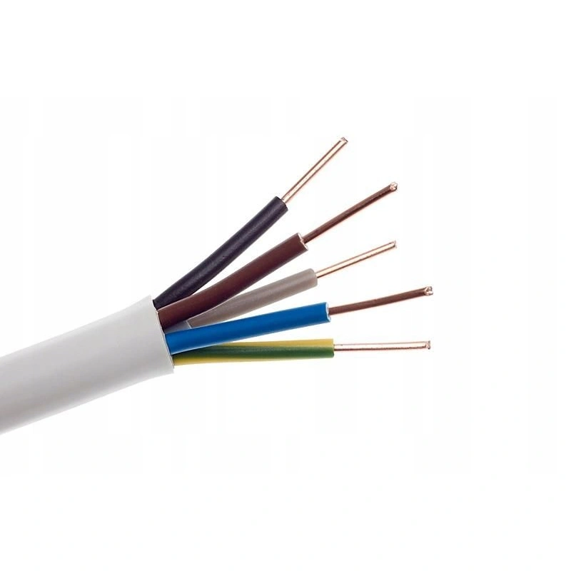 Przewód instalacyjny okrągły YDY 5x6 żo 750V (kr.100m)