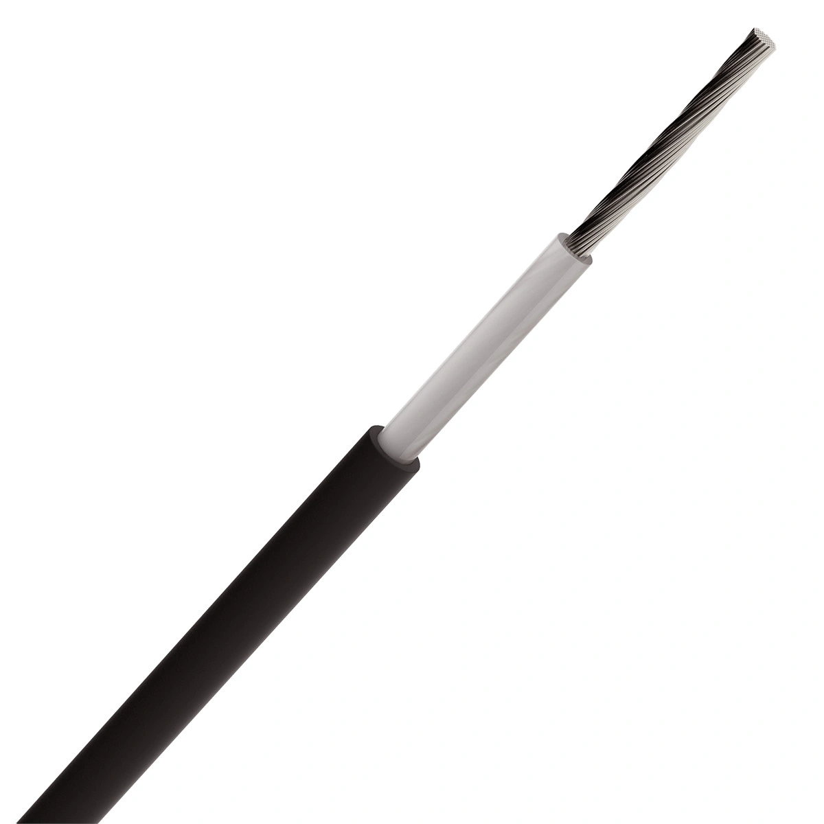 Przewód solarny H1Z2Z2-K 1x6 czarny (sz.1000m)