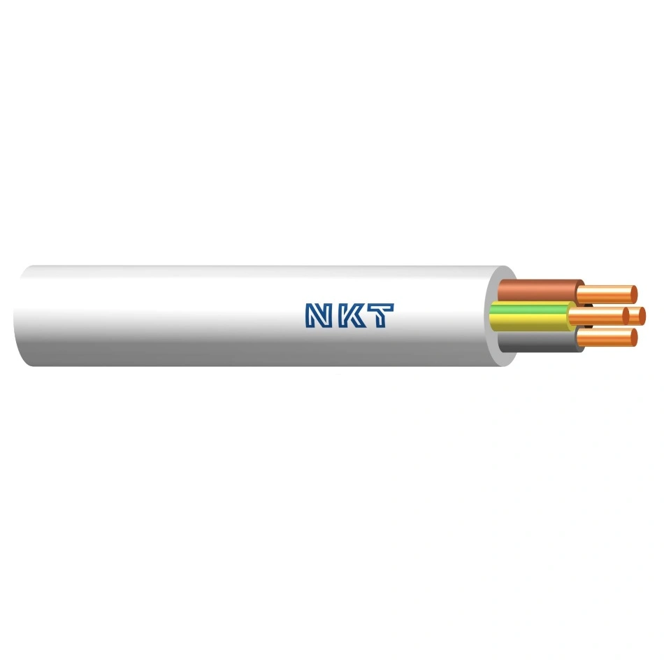 Przewód instalacyjny LUMEN YDYzo 450/750 4x1,5 biały  (kr.100m)