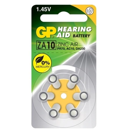 Bateria do aparatów słuchowych PR70 1,45V