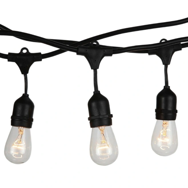 VT-7135 Girlanda 5m Trzonek: 10xE27 Czarna 600lm