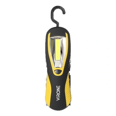 Latarka warsztatowa LED COB 3W, 200lm, 3 x AA magnes, haczyk