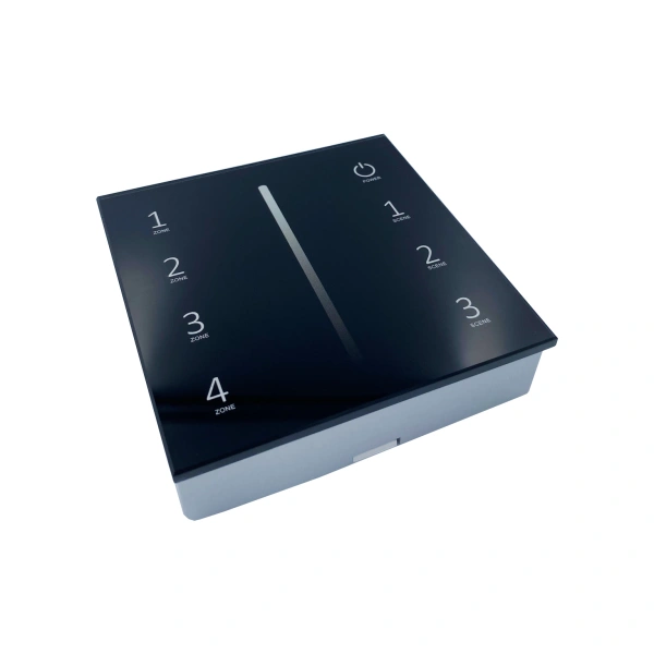 Panel ścienny dotykowy NEXTEC SKY SC 4-strefowy 2,4GHz czarny