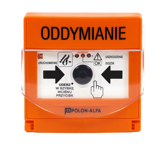 Przycisk oddymiania podtynkowy z kasowaniem, 3×LED