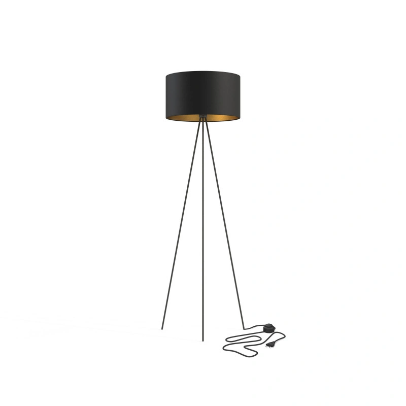 Lampa podłogowa CADILAC I BLACK BL/G