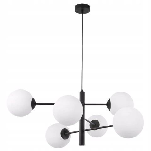 Lampa sufitowa VICENZA 6xE14 czarna