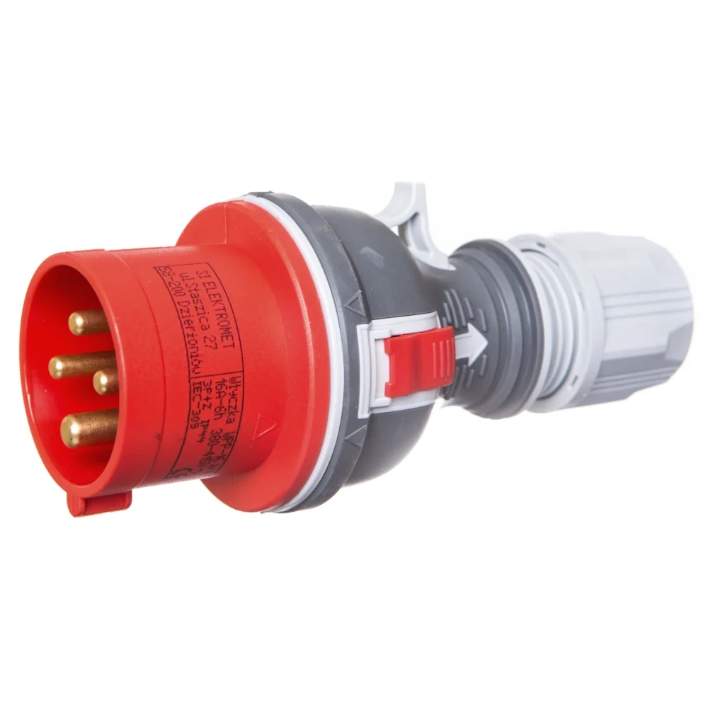 Wtyczka 16A 4P 400V IP44 WPP przenośna prosta PREMIUM
