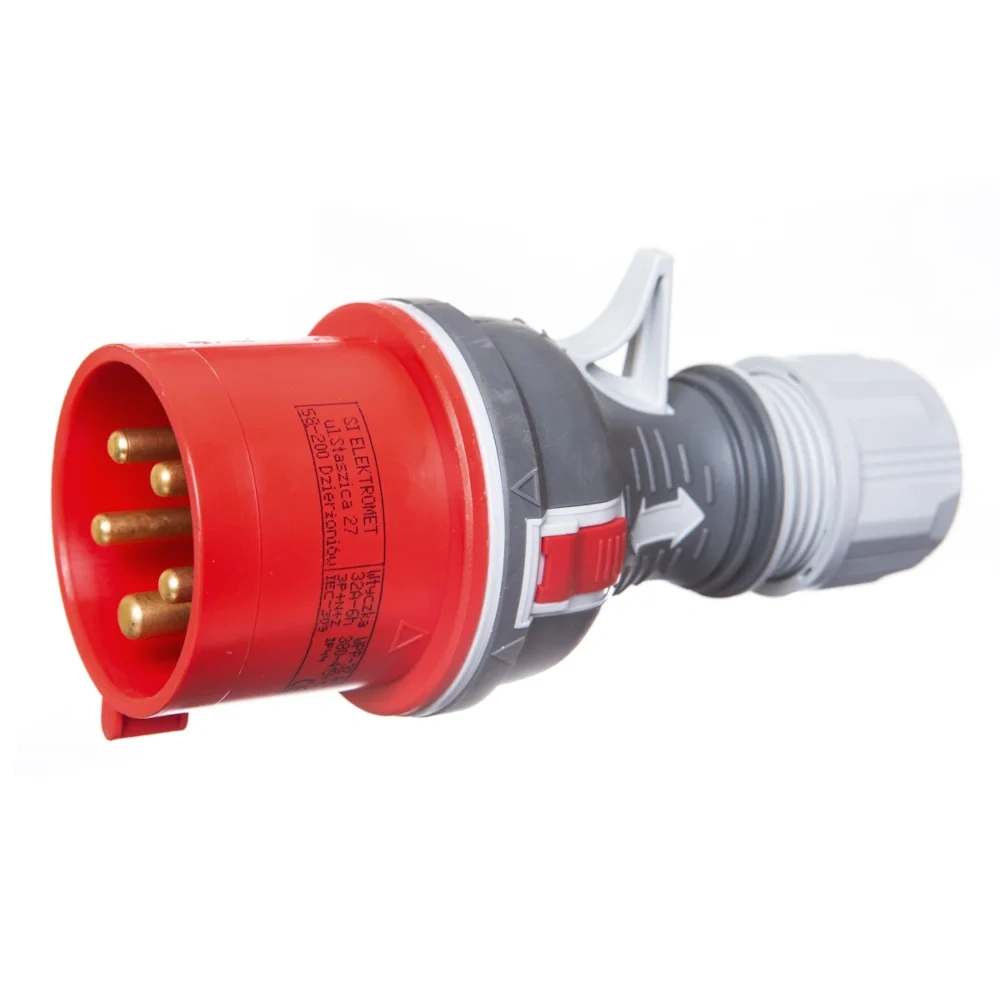 Wtyczka 32A 5P 400V IP44 WPP przenośna prosta PREMIUM