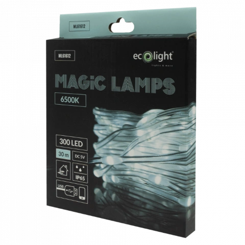 Lampki dekoracyjne LED 6500K 300LED IP65 30m