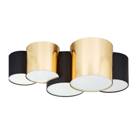 Lampa sufitowa MONA GOLD 5PŁ E27 - LED MAX 15W