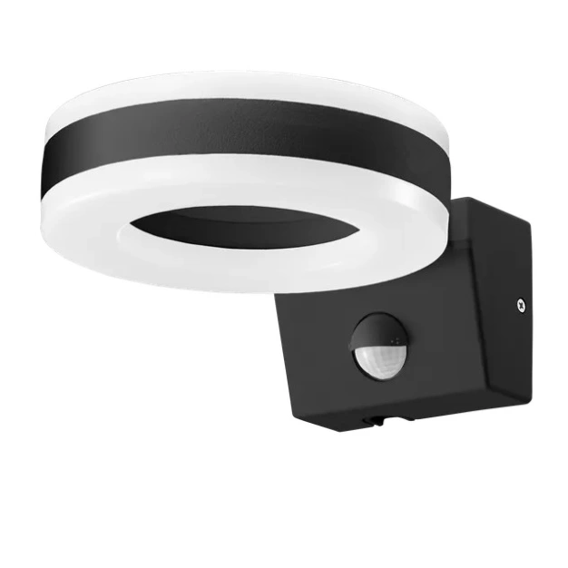 Oprawa ogrodowa HOWLIT LED 20W 1800lm 4000K z czujnikiem ruchu, czarny