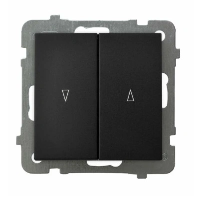 AS Łącznik żaluzjowy z blokadą mechaniczną czarny