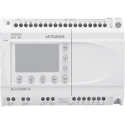 Sterownik ALPHA2: MITSUBISHI AL2-24MR-D 24VDC
