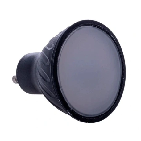 Żarówka LED 6W GU10 czarna barwa neutralna