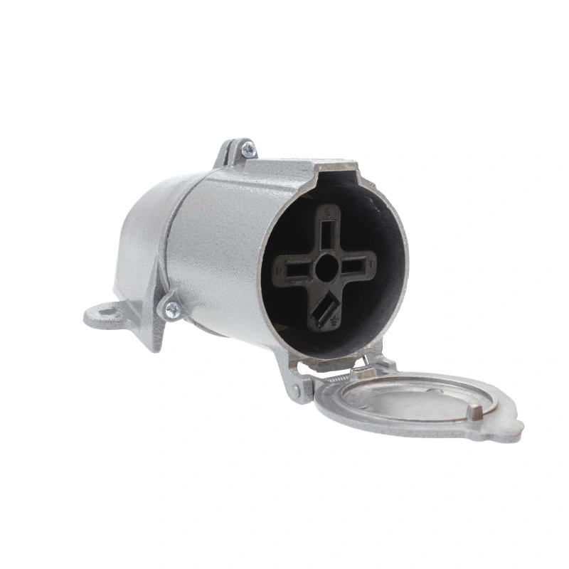 Gniazdo siłowe 32A 4p metal płaskie bolce IP44