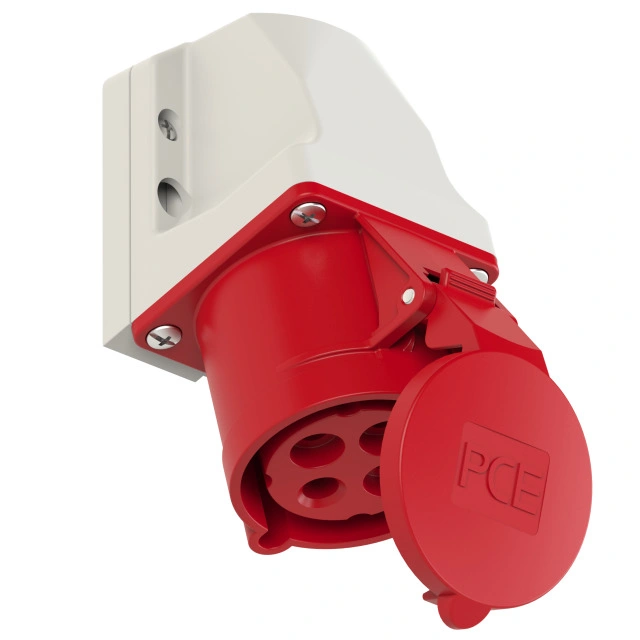 Gniazdo stałe 32A 4P 400V 6h IP44 3P+Z