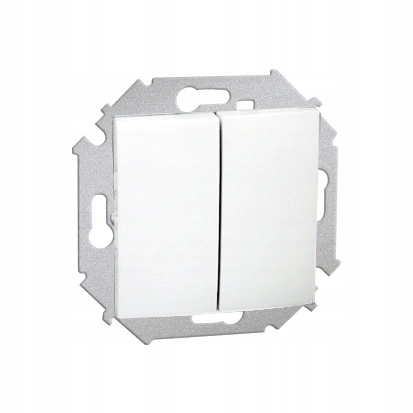 Simon15 Łącznik schodowy podwójny moduł biały