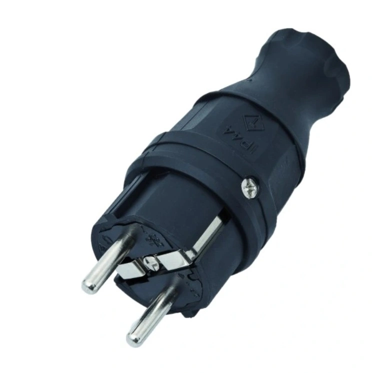 Wtyczka elastomerowa 16A 2P+Z 230V IP44 L=105 mm U