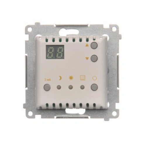 Simon54 Regulator temp. z wyśw. z czujn. biały