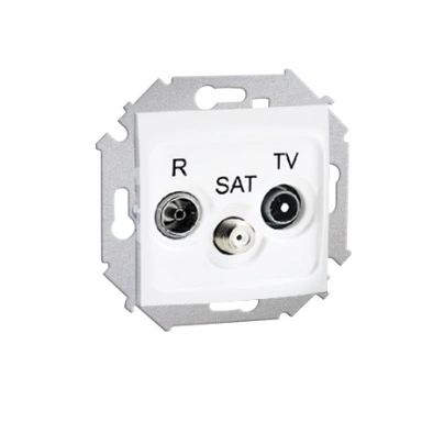 Simon15 Gniazdo antenowe RD/TV/SAT końcowe białe