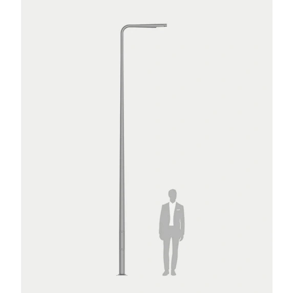 Słup aluminiowy SAL DL-10 anodowany inox-czarny